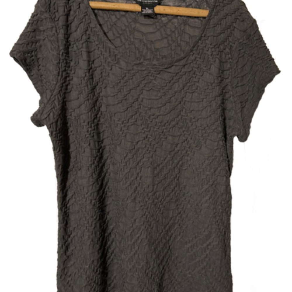 NWT Liz Claiborne Textured Gray Women's Top